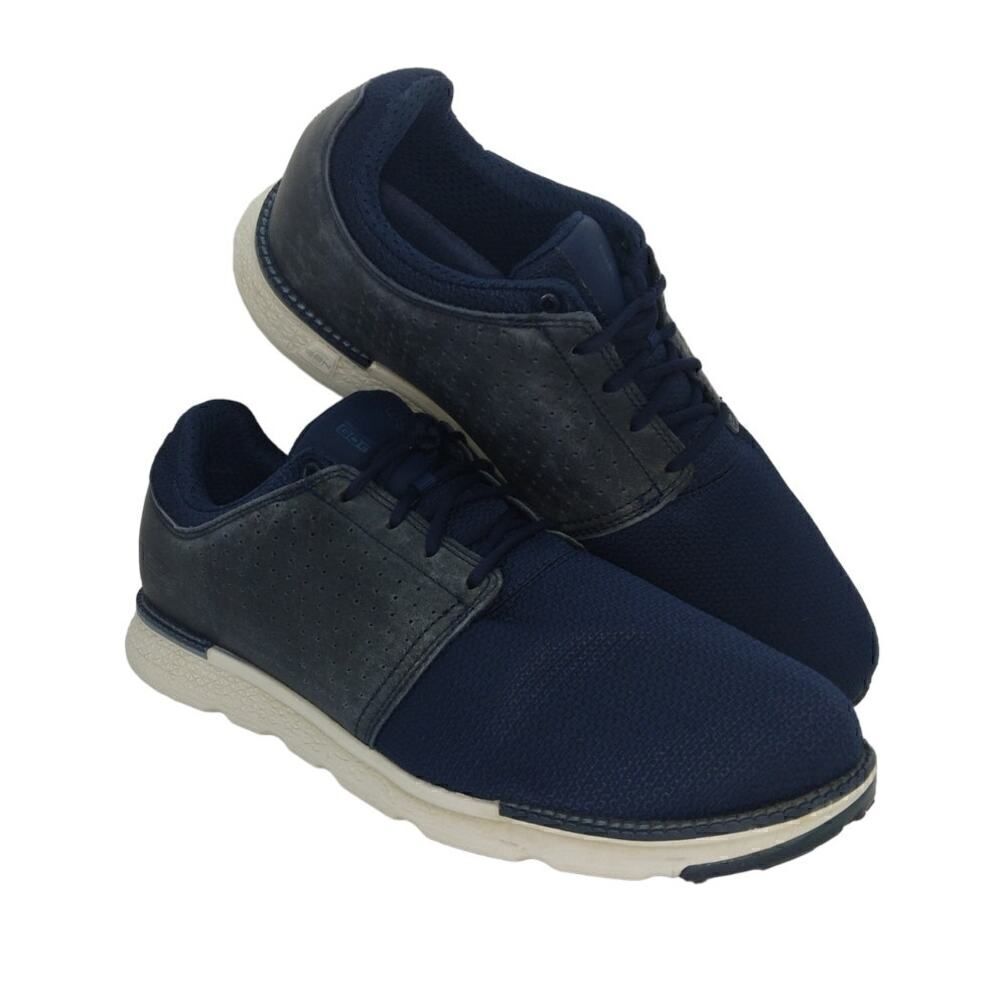 Skechers Performance Go Golf Mens Pre-owned Blue Leather Golf Shoes - sz. 9 1/2 - Picture 1 of 6